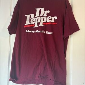 Bioworld Dr Pepper Maroon Tee